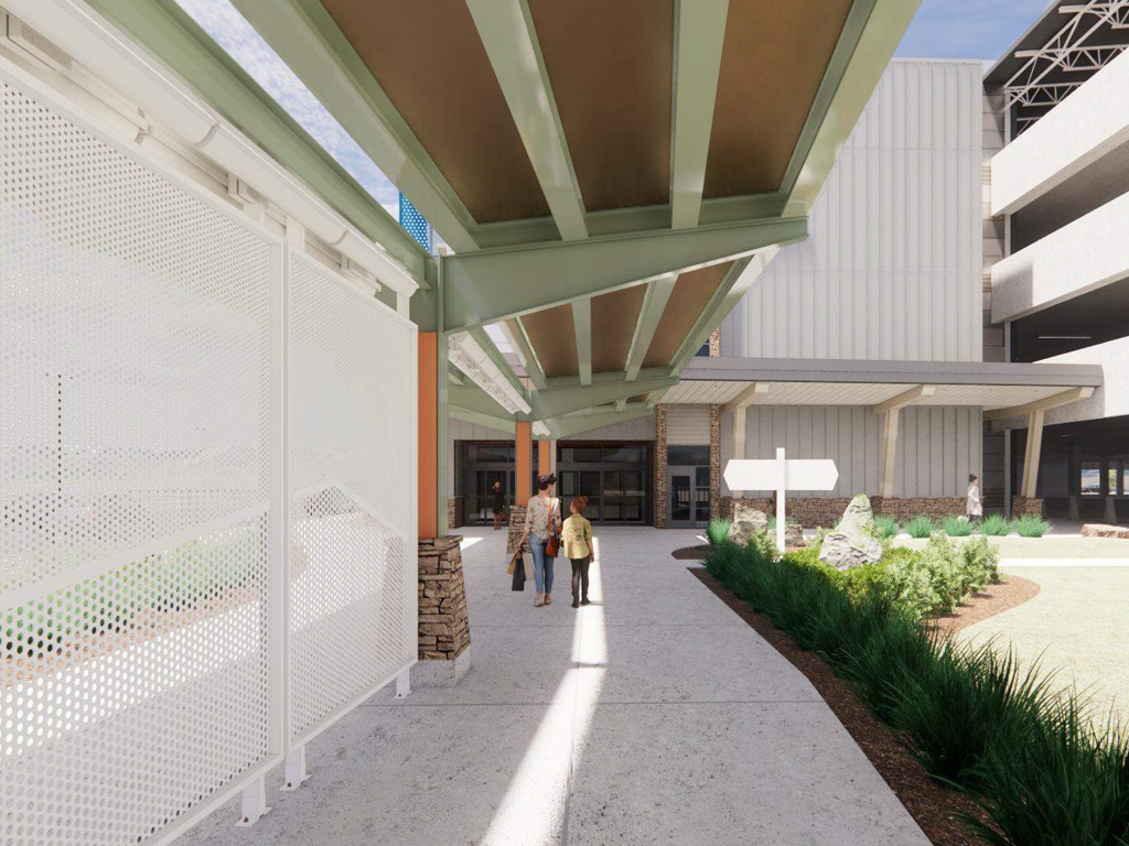 RNO GTC Pedestrian Walkway - Rendering